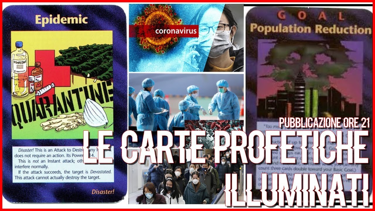 Il destino dell'umanità segnato all'inferno dalle carte del gioco da tavolo Illuminati PROFETICHE del 1982-INCREDIBILE! DOCUMENTARIO quindi TUTTI i bugiardi e i peccatori andranno nello stagno di fuoco e zolfo ovvio