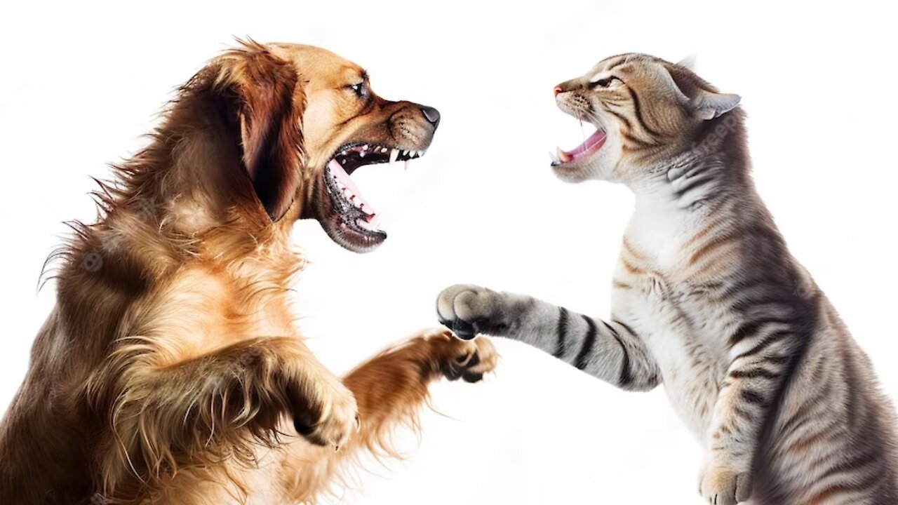 Bark vs. Meow || Hilarious Shenanigans of Dogs and Cats Living Together! 🐶🐱😆