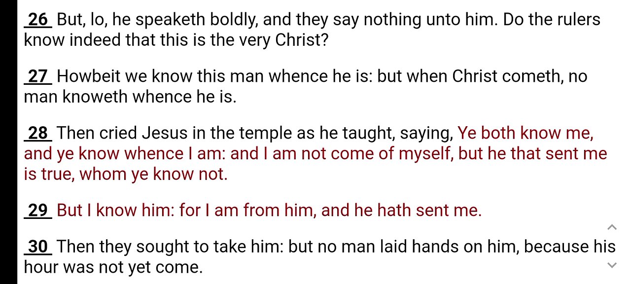 The Gospel of John ch 7