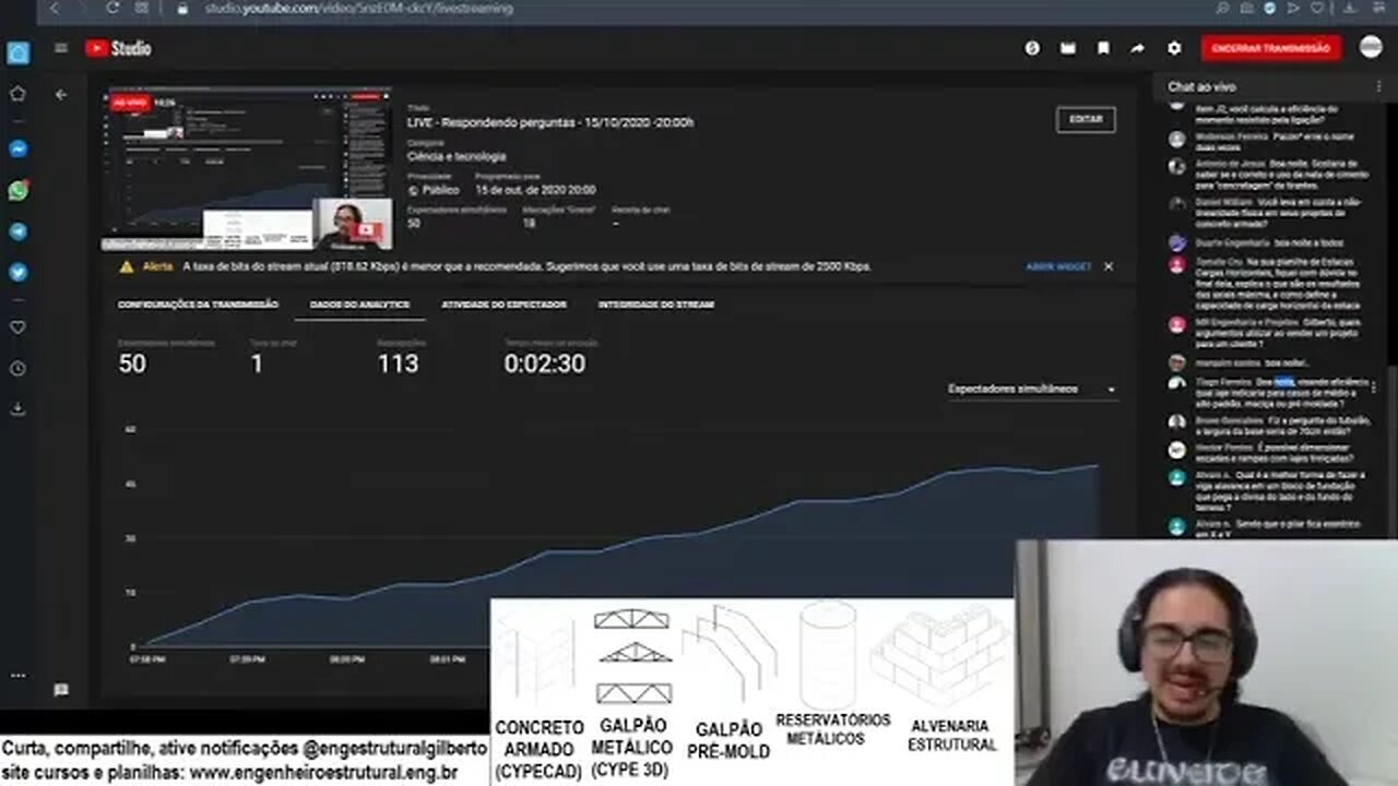 Live Respondendo Perguntas 15102020 2000H