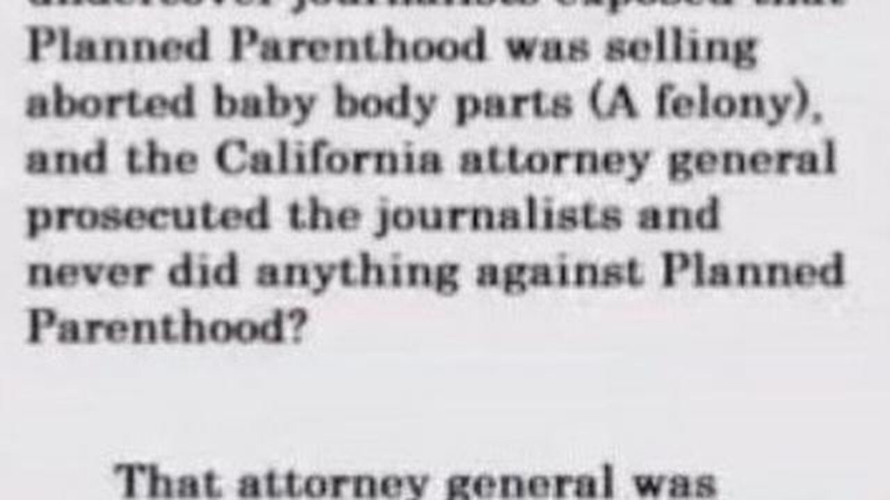 PROJECT VERITAS REVEALED PLANNED PARENTHOOD ENGAGE IN CHILD HUMAN TRAFFICKING TO FACILITATE ABORTION