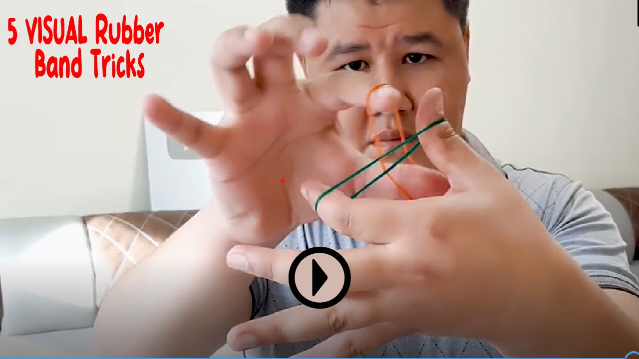 5 VISUAL Rubber Band Tricks Anyone Can Do _ Revealed #voialamagic