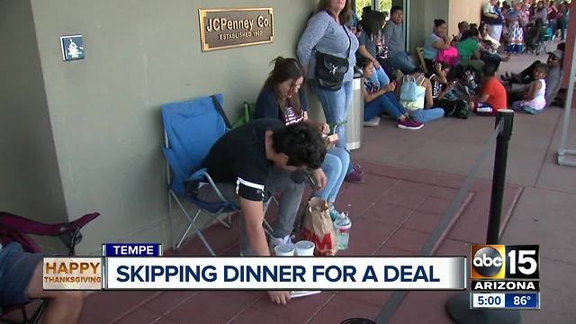 Shoppers lined up at JcPenny for Black Friday deals!