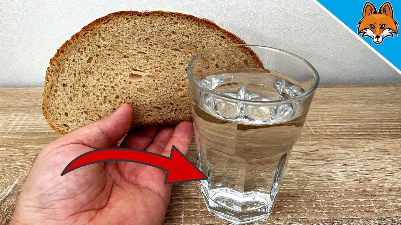 UNBELIEVABLE what you can do with a BREAD and a glass of WATER 💥