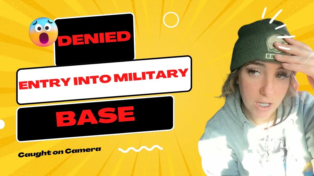 Denied Entry Into Military Base Due To Warrant! 😳