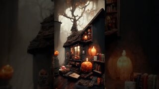Spooky Halloween Cottage - Made with MidJourney AI!