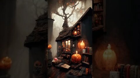 Spooky Halloween Cottage - Made with MidJourney AI!