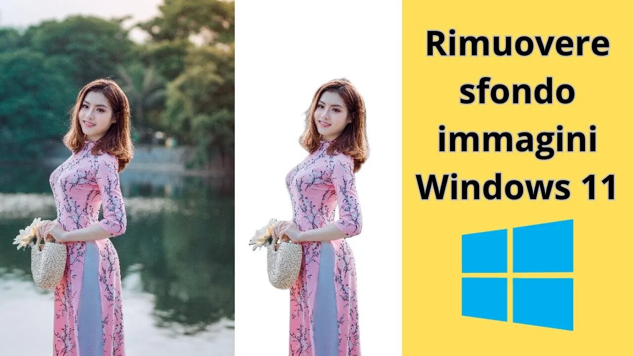 Rimuovere sfondo immagine su Windows 11