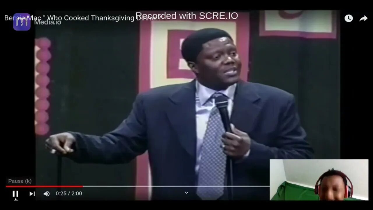 husleteaking reactino to Bernie Mac " Who Cooked Thanksgiving‬ Dinner?"