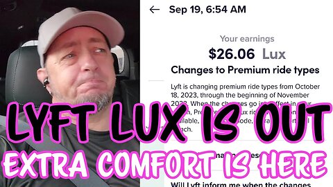 Lyft removes Lux from the Platform | Part of the Journey