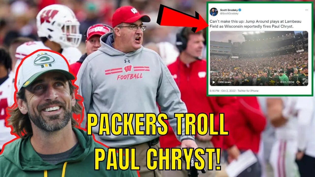 Green Bay Packers May Have CELEBRATED Paul Chryst FIRING by Playing JUMP AROUND in Wisconsin!