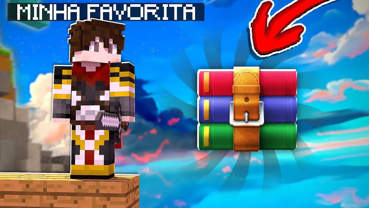 JOGANDO BEDWARS COM A MINHA TEXTURA FAVORITA!