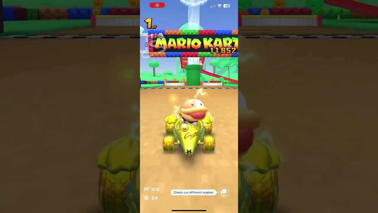 Mario Kart Tour - Gold Sweet Ride Gameplay (Battle Tour 2023 Gift Reward Kart)