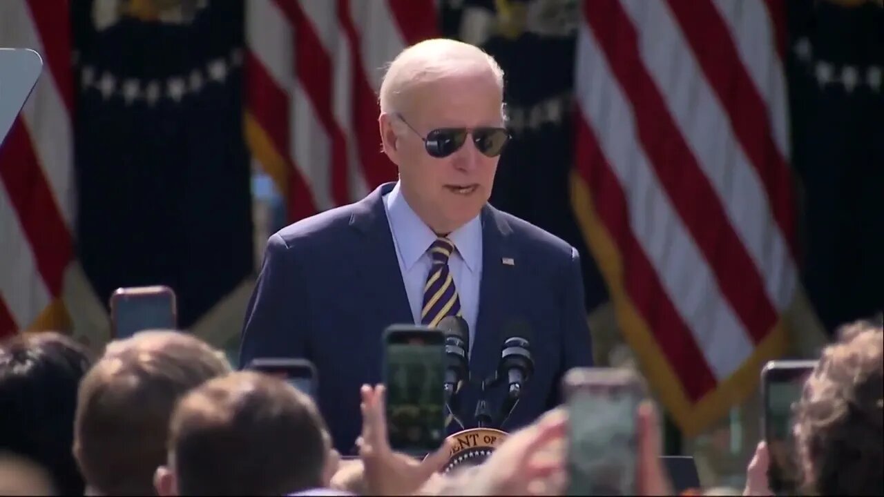 Joe Biden Takes Stage, Immediately Calls Out "Lovely Young Ladies," "Guys Up Front Here"