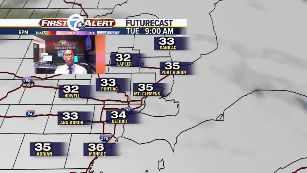 Breezy and chilly start to the workweek