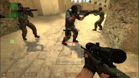 Counter Strike Source Dust 2 Bots #43 Only Sniper Rifles