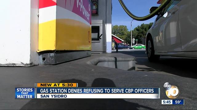 Gas station denies refusing to serve CBP officers