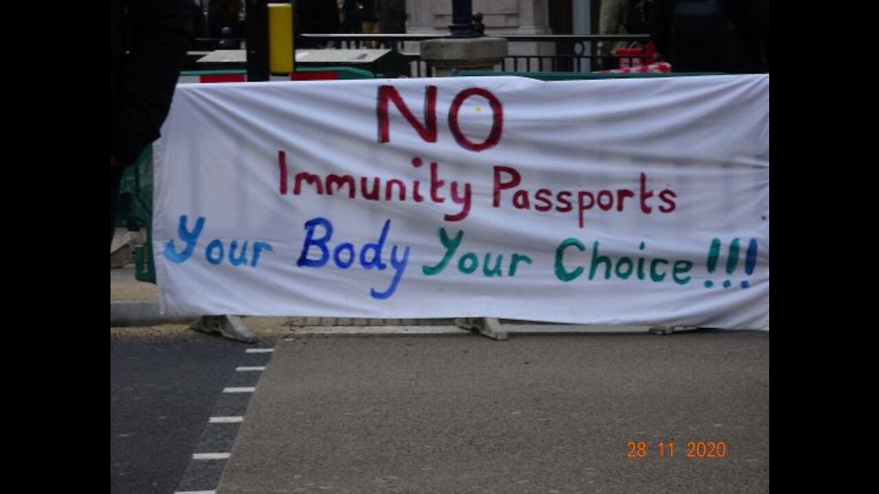 London Lockdown Protest, 28th November 2020 - Part 6: A show of strength from your Boys' Brigade