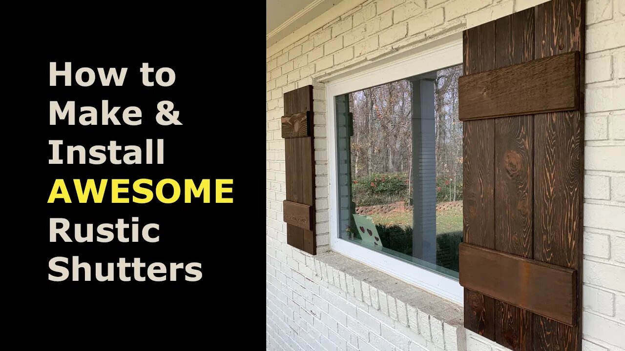 How to Make Window Shutters