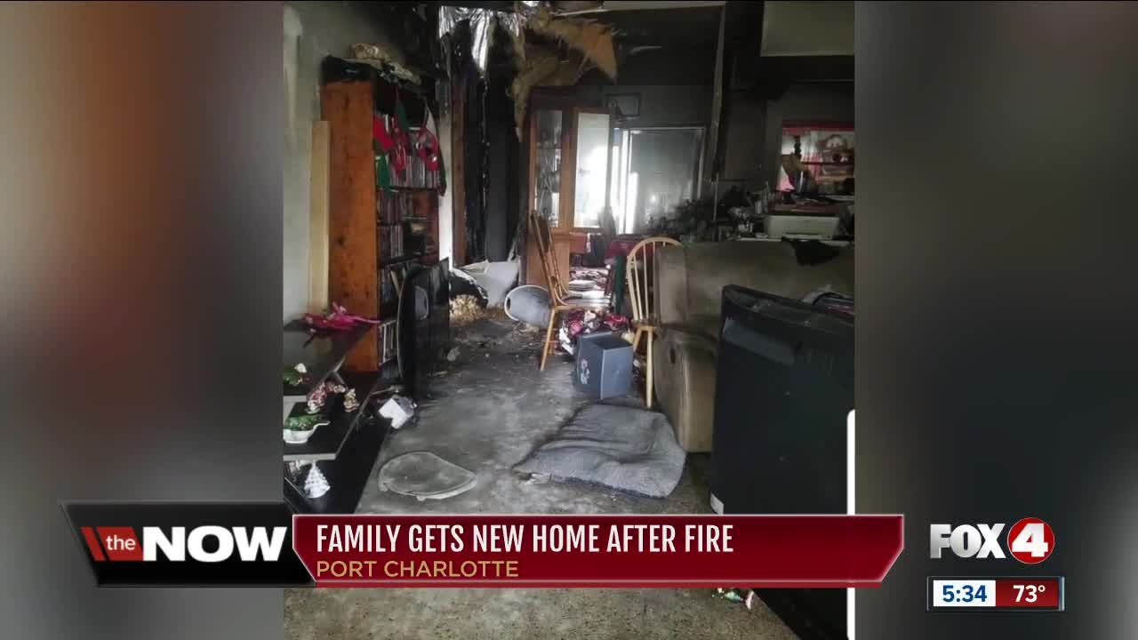 Family gets new home after fire