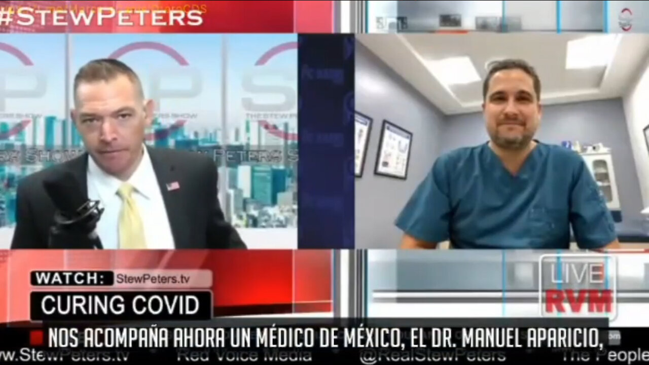 Dr. Aparicio en un programa en los Estados Unidos.