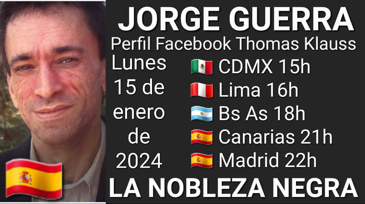 Presentación libro LA NOBLEZA NEGRA // Jorge Guerra 🇮🇨 🇪🇸 (15-11-24)