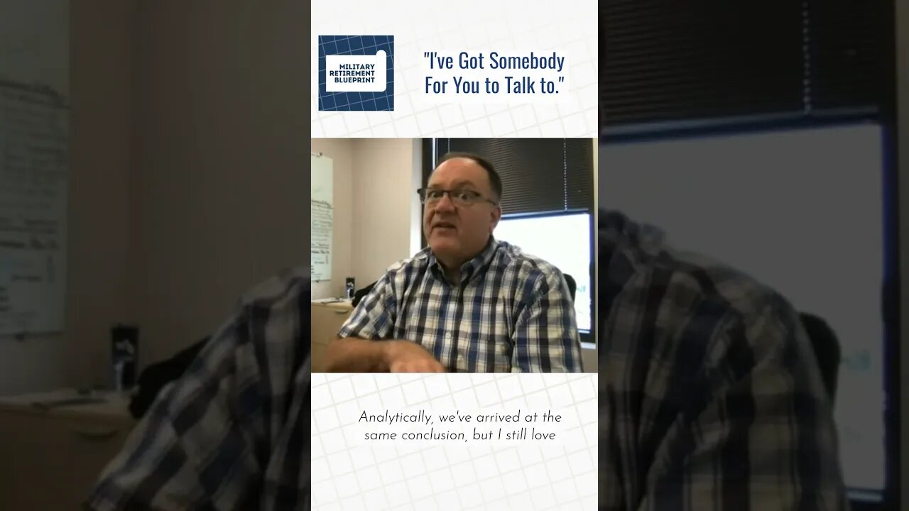 "I've Got Somebody For You to Talk to."