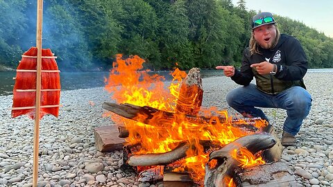 The FISHING Was LIGHTS OUT!! 1000+ Year Old Fire Roasted SALMON Recipe!