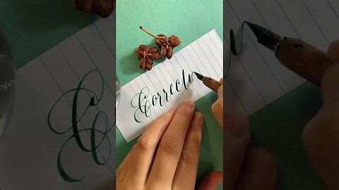 Calligraphy Word: Correcting #handwriting #calligraphy