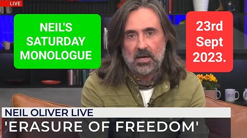 Neil Oliver's Saturday Monologue - 23rd September 2023.