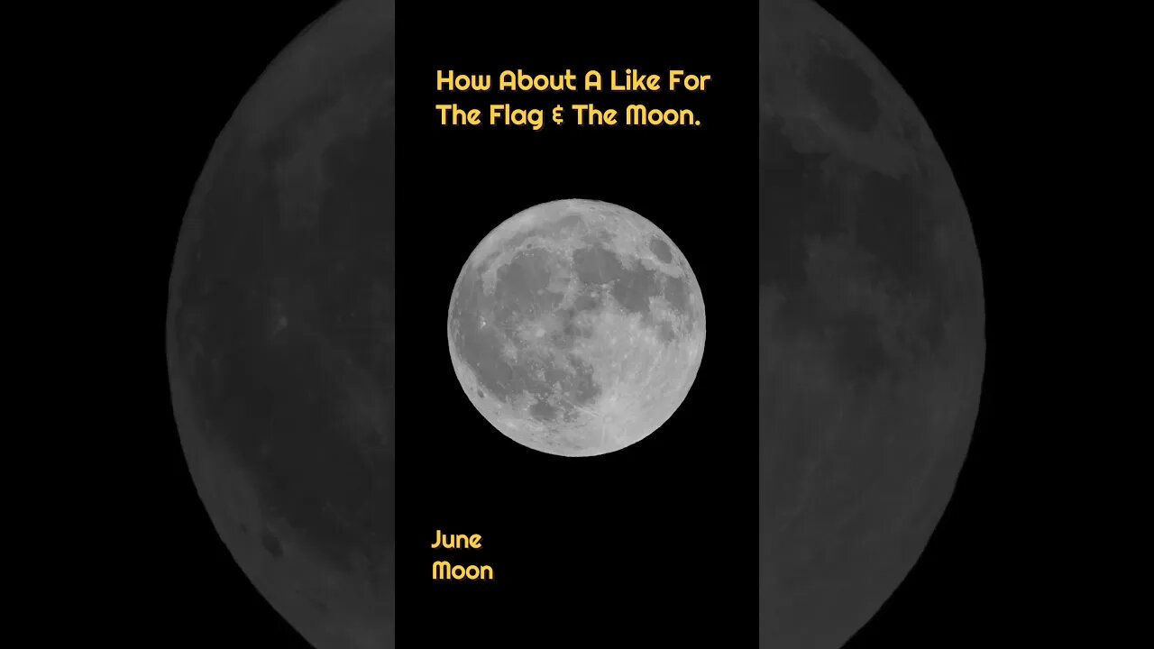 The Flag and the June Strawberry Full Moon Dancing in The Moon Light Short