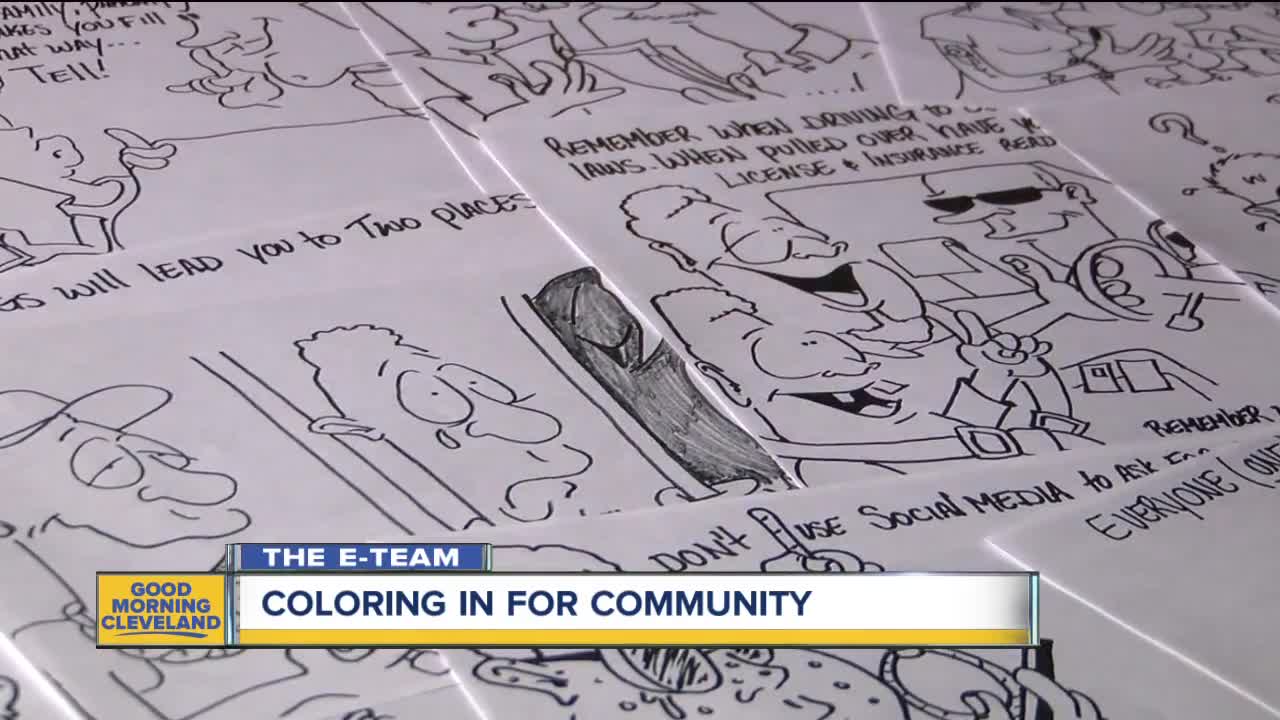 Homeless man creates coloring book pages with lessons he says children and adults need to hear