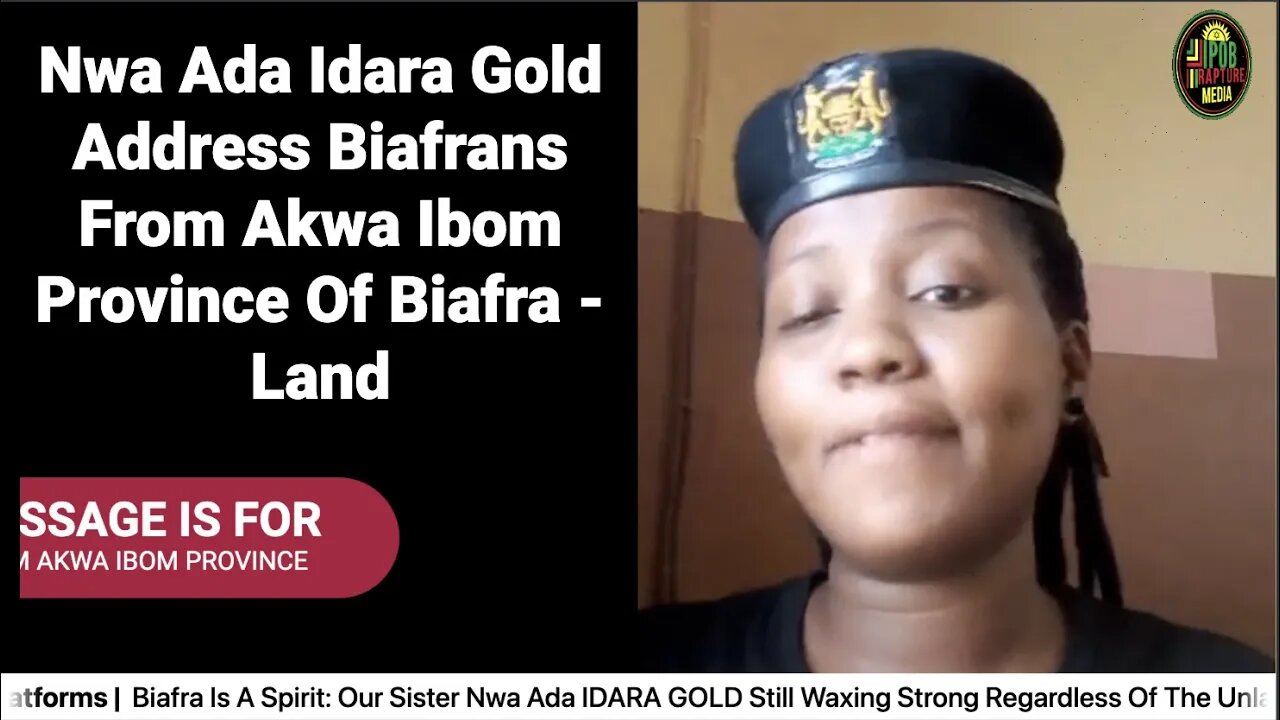 Biafra Is A Spirit: Our Sister Nwa Ada IDARA GOLD Still Waxing Strong Regardless #FreeMNK