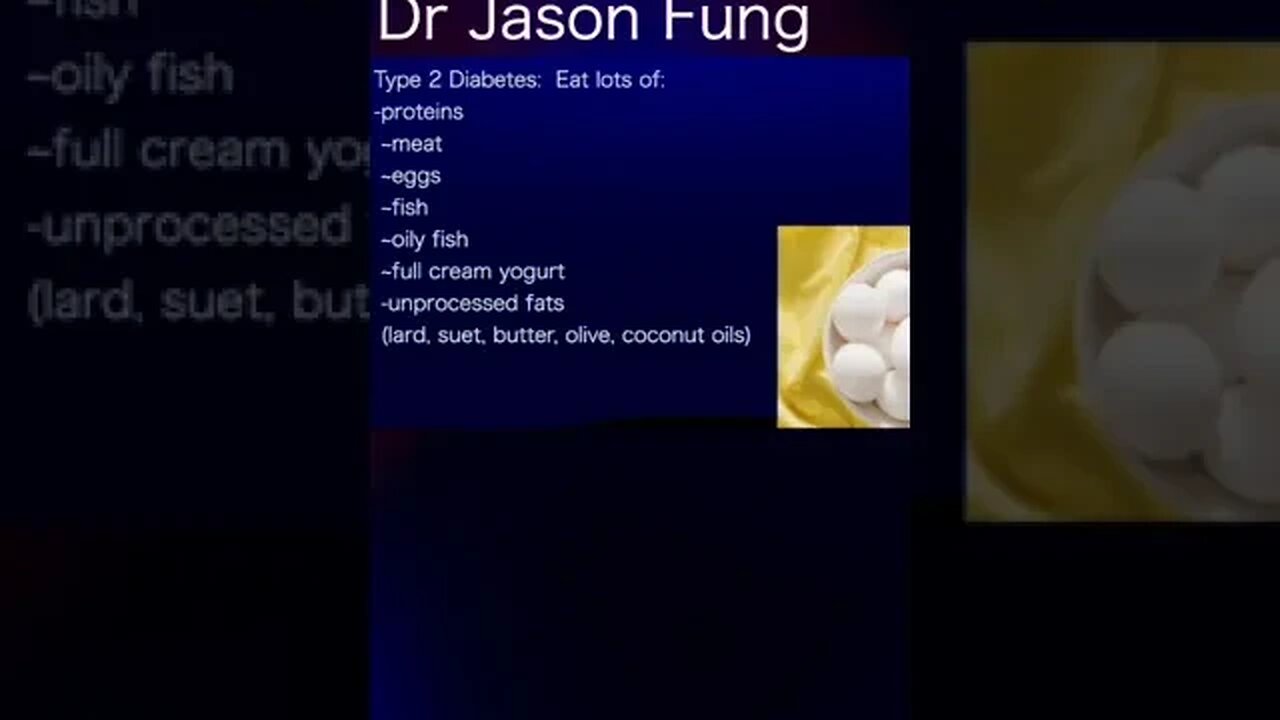 Dr Jason Fung: What to eat and NOT to eat for Type 2 Diabetics #shorts