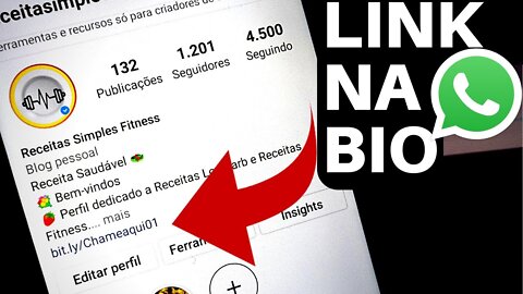 Como colocar o link do Whatsapp no instagram (ATUALIZADO)