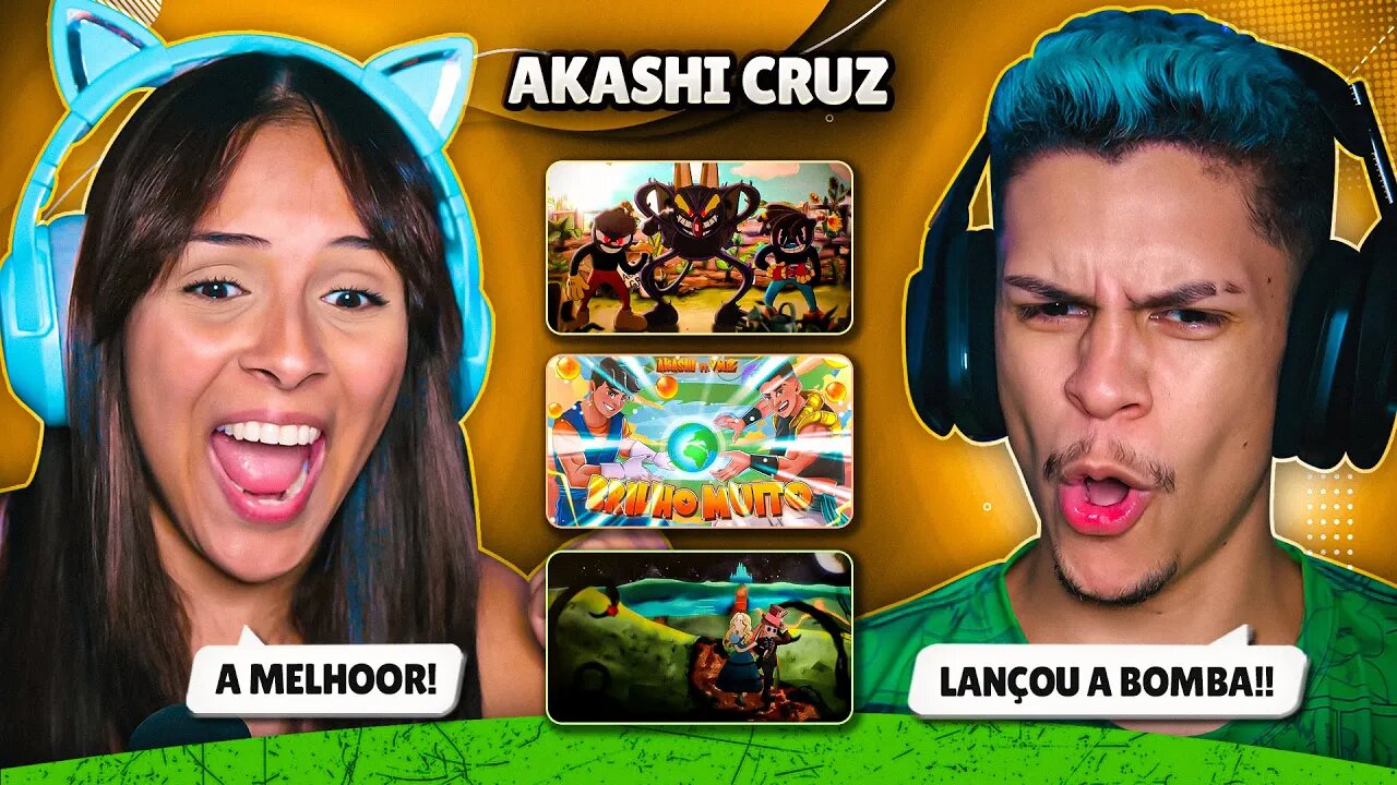 3 EM 1: AKASHI CRUZ - Meu Reino, BRILHO MUITO⭐, Bomberman💣 | [React em Casal] 🔥