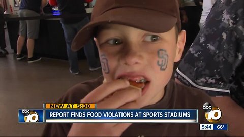 ESPN report finds food violations at sports stadiums