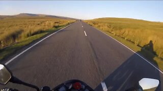 Flat Out Through Wales Countryside