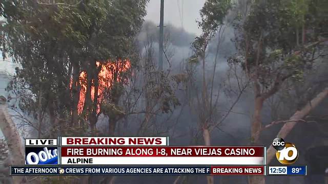 Fire engulfs outbuilding in Alpine area during West Fire