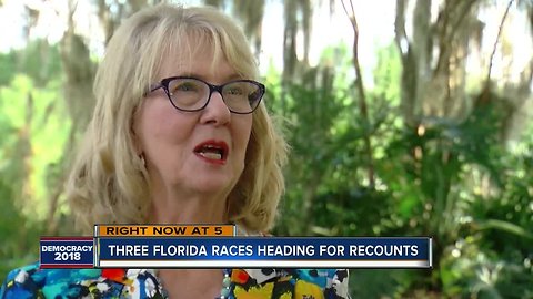 Three Florida races heading for recounts