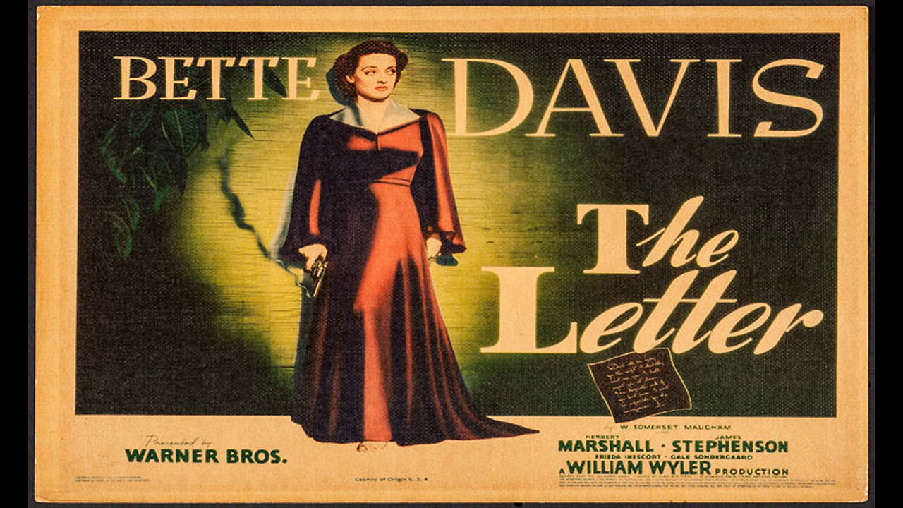 The Letter (Movie Trailer) 1940