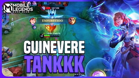 FIZ GUINEVERE TANK NA RANKED E ISSO ACONTECEU KKKKKKKKKK | MLBB