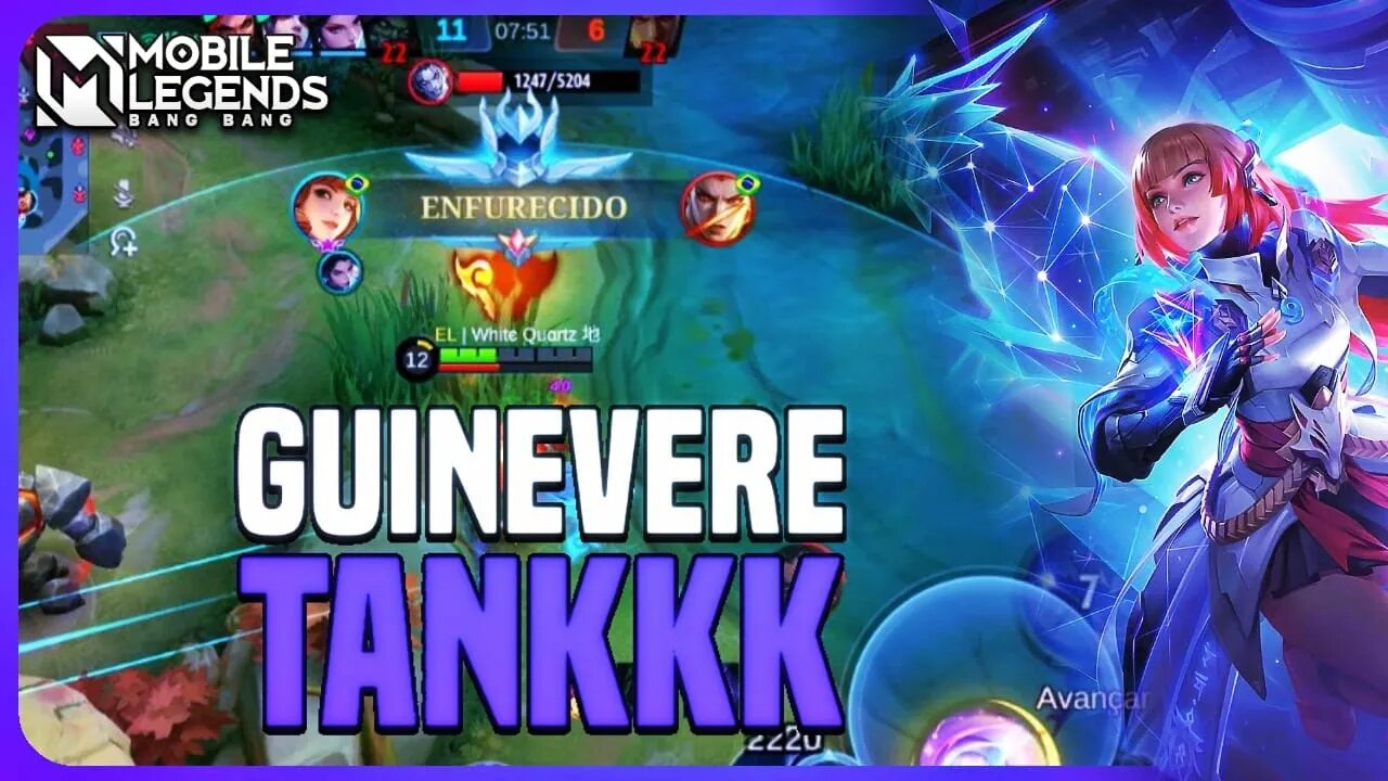 FIZ GUINEVERE TANK NA RANKED E ISSO ACONTECEU KKKKKKKKKK | MLBB