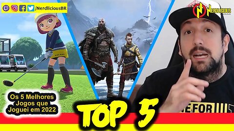 🔝 TOP 5! Os 5 MELHORES JOGOS que EU JOGUEI em 2022. Confira!