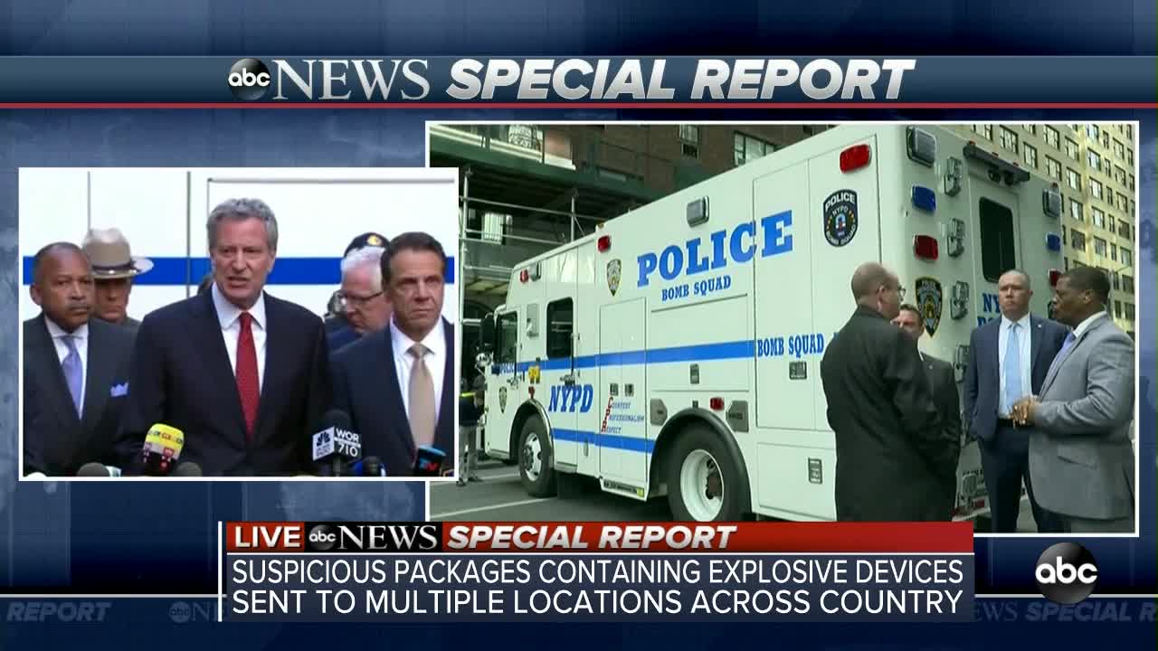 SPECIAL REPORT | Suspicious packages containing explosive devices sent to multiple locations across country