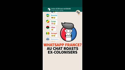 WHATSAPP FRANCE? AU CHAT ROASTS EX-COLONISERS