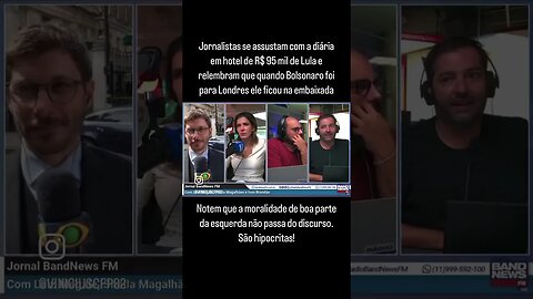 Jornalistas se assustam com a diária em hotel de R$ 95 mil de Lula