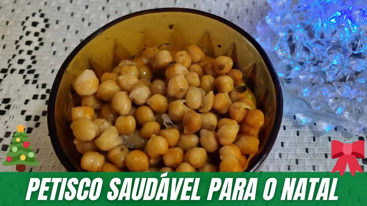 Salgadinho de grão de bico fit para o natal ficar mais saudável (Receita de 1 minuto)