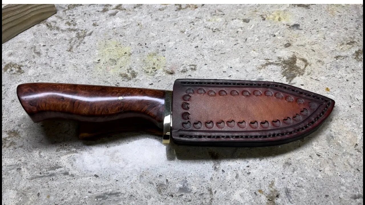 Making a knife sheath from start to finish, includes bonus cuss words!