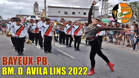 BANDA MARCIAL D`AVILA LINS 2022 NO DESFILE CÍVICO MUNICÍPAL DE BAYEUX-PB. 2022